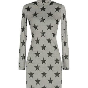 Elegant Starry Long Sleeve Dress